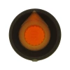 Gałka do potencjometru na oś 6mm - 16x17mm - czarna, pomarańczowy znacznik