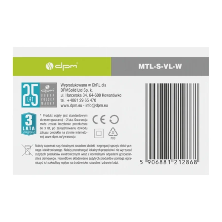 Łącznik kątowy do szyny magnetycznej pionowy natynkowy biały M-LINE