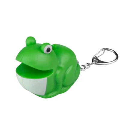 Latarka LED brelok z dźwiękiem – zwierzaki: żabka, kaczuszka, kotek, piesek
