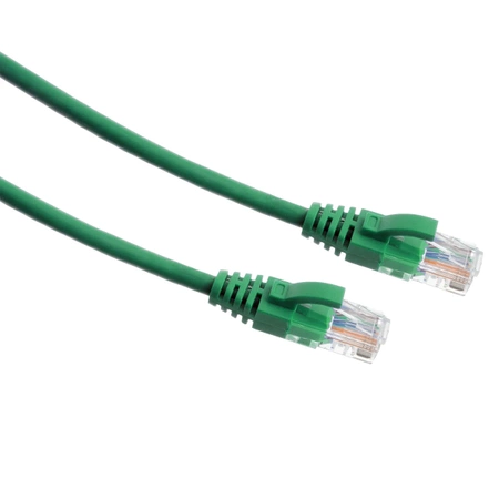 Patchcord Ethernet LAN UTP kat.6 1m zielony