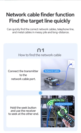 Profesjonalny tester kabli sieciowych, Tester LAN Noyafa NF-8209 PRO