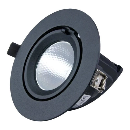 Reflektor LED podtynkowy czarny 20W, 1600lm, 4000K