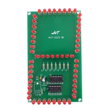 Wyświetlacz 7-segmentowy JUMBO, czerwone diody LED - KIT AVT 2222/R