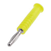 Wtyk izolowany 2mm lamelkowy lutowany 10A, żółty