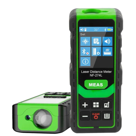 Dalmierz laserowy Noyafa NF-274L 100 m – zielony laser, pomiar kąta, Bluetooth