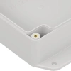 Obudowa hermetyczna ZP120.120.60UJPH, 119,9 × 119,9 × 60 mm, ABS+PC, jasnoszara, z uchem, z przezroczystym wieczkiem, Kradex
