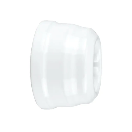 Gniazdo elektryczne Schuko z ramką, ceramiczne, montaż natynkowy, kolor biały Ceramic Loft