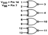 Bramka XNOR 4077 - 4 kanały - 3÷15V - DIP14