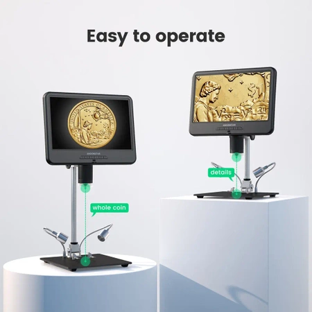 Mikroskop cyfrowy z wyświetlaczem IPS 10.1 cala, AD210 ANDONSTAR