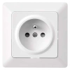 Gniazdo elektryczne z uziemieniem, montaż podtynkowy, kolor biały, EMOS A6001.0