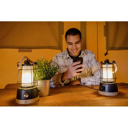Lampa kempingowa LED, na taras, na balkon. Zapasowe źródło światła 350lm, USB, IP44, Brennenstuhl CAL 1