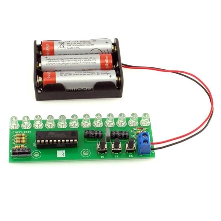 Efekt LED - spadający meteoryt - zlutowany KIT AVT 3186