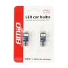 Żarówka samochodowa LED CANBUS T10e (W5W) 12V/24V, UltraBright, 2szt AMIO-01292