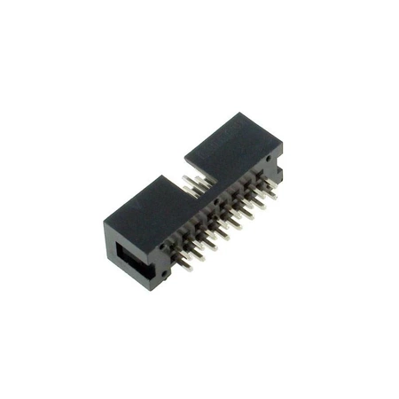 Wtyk IDC 16-stykowy prosty do montażu na PCB, raster 2,54 mm ze złoconymi stykami, Z-WS16G