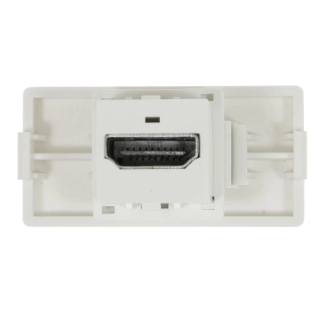 Moduł 1/2 - gniazdo HDMI - biały - kompatybilny z ramkami Tawoia Glass