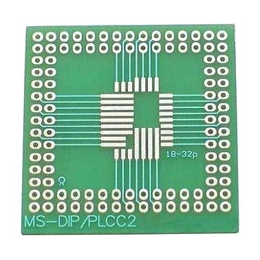 Adapter SMD PLCC PLCC18–PLCC32 na raster 2,54 mm, płytka MS-DIP/PLCC2