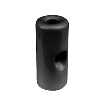 Uchwyt kabla ceramiczny 20x45mm, natynkowy czarny Ceramic Loft