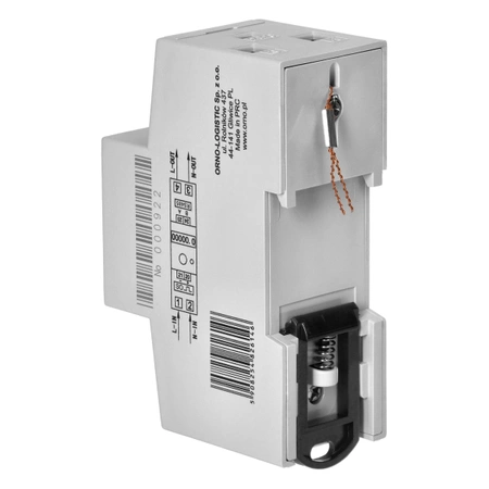 Licznik energii 1-fazowy, 80 A, certyfikat MID, pomiar dwukierunkowy, RS485, z podlicznikiem, na szynę DIN, ORNO OR-WE-523