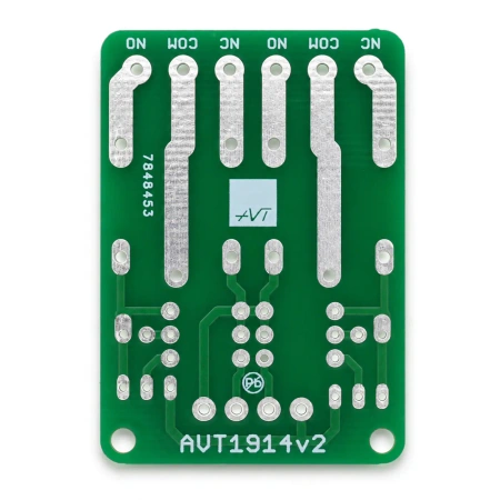Moduł przekaźnikowy 2-kanałowy 5 V 10 A - PCB do projektu AVT 1914