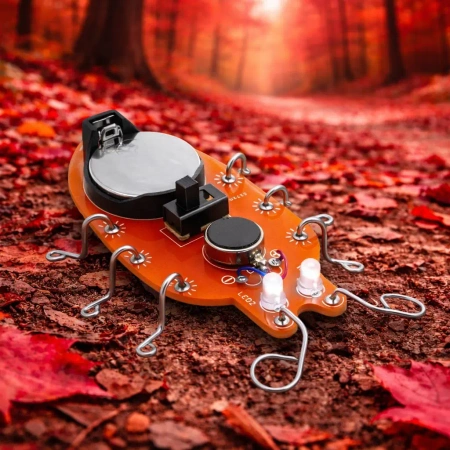 ROBO-BUG DIY - Czerwony wędrujący robaczek LED do zlutowania
