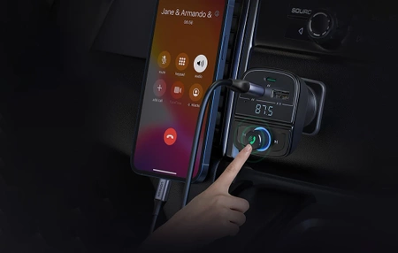 Transmiter FM, Bluetooth 5.0, USB QC 3.0, USB-C PD, microSD CD229 UGREEN