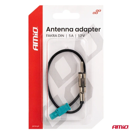 Adapter antenowy Fakra/DIN 5A 12V AMIO 04443