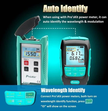 Miernik mocy optycznej światłowodów, Proskit MT-7618