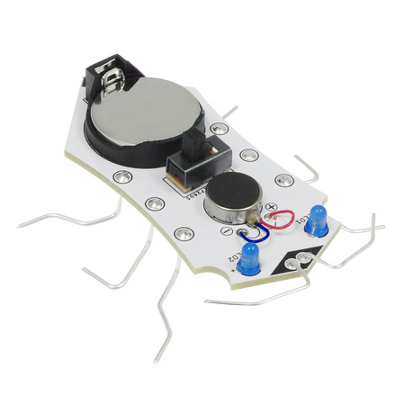 ROBO-BUG DIY - Biały wędrujący robaczek LED do zlutowania
