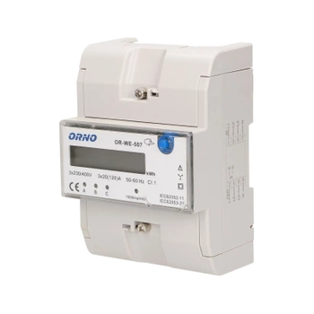 Licznik energii 3-fazowy, 120 A, na szynę DIN, ORNO OR-WE-507