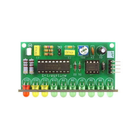 Wskaźnik poziomu sygnału audio - 10-punktowe pole odczytowe - KIT AVT 1650