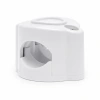 Uchwyt kabla plastikowy 42×32 mm natynkowy biały - Retro PRL
