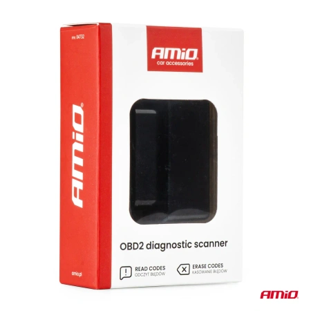 Skaner Diagnostyczny OBD2 mini z BT, AMIO-04732