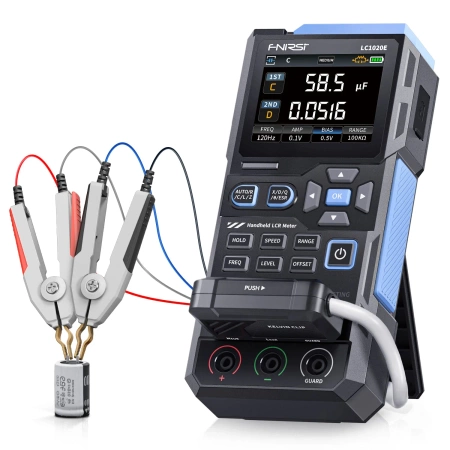 Tester elementów elektronicznych - Cyfrowy mostek LCR FNIRSI LC1020E