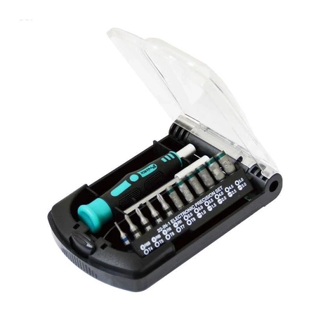 Zestaw bitów i kluczy nasadowych 20szt. z uchwytem, Proskit SD-9315