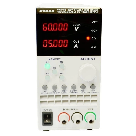 Zasilacz laboratoryjny 0-60V/0-15A 300W LED - KWR103 LAN/USB/RS232