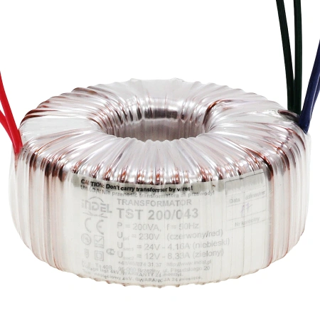 Transformator toroidalny TST 230V/12V - 8.33A; 24V - 4.16A