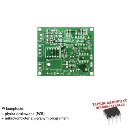 Zamek RFID z przekaźnikiem - w zestawie 2 transpondery - PCB i mikroprocesor do projektu AVT 969