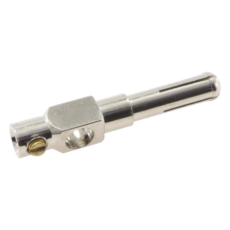 Wtyk bananowy NRC z otworem 4mm, niebieski