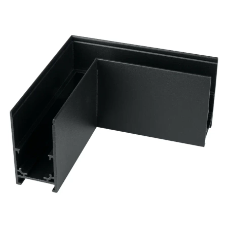 Łącznik kątowy do szyny magnetycznej poziomy natynkowy czarny M-LINE