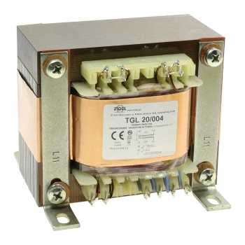Transformator głośnikowy Indel TGL 20/004, 20 W, 3,5 kΩ/8 Ω, Push-Pull EL84