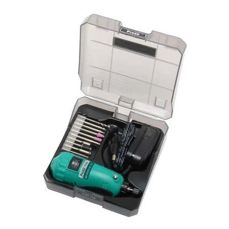 Wiertarka - szlifierka miniaturowa + osprzęt + szablony, Proskit PT-5202F