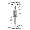 Adapter - gniazdo bezpieczne 2mm / wtyk 2mm czarny