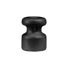 Uchwyt kabla ceramiczny 18×23 mm natynkowy czarny - Ceramic Loft