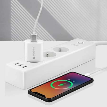 Ładowarka sieciowa USB-A 18W - szybkie ładowanie QC3.0 everActive SC-250Q
