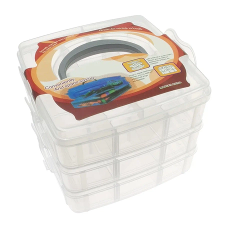 Organizer 15x15x12.5cm, 18 przegródek, 3 poziomy, OR11