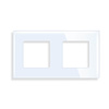 Ramka szklana - podwójna - biała - do modułów Tawoia Glass