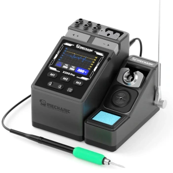 Stacja lutownicza X200 Pro, 200 W, 40–450°C, kolby T115, T210 i T245, Mechanic