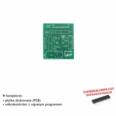 Regulator obrotów silnika modelarskiego RC - PCB i mikroprocesor do projektu AVT 2839