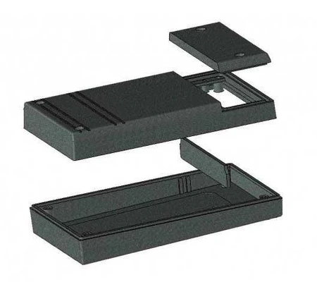 Obudowa 82x145, h=31/36mm, z miejscem na baterie, Z48