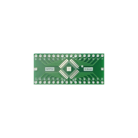 Adapter płytkowy QFP32 na DIP32 do prototypowania układów SMD, PU01